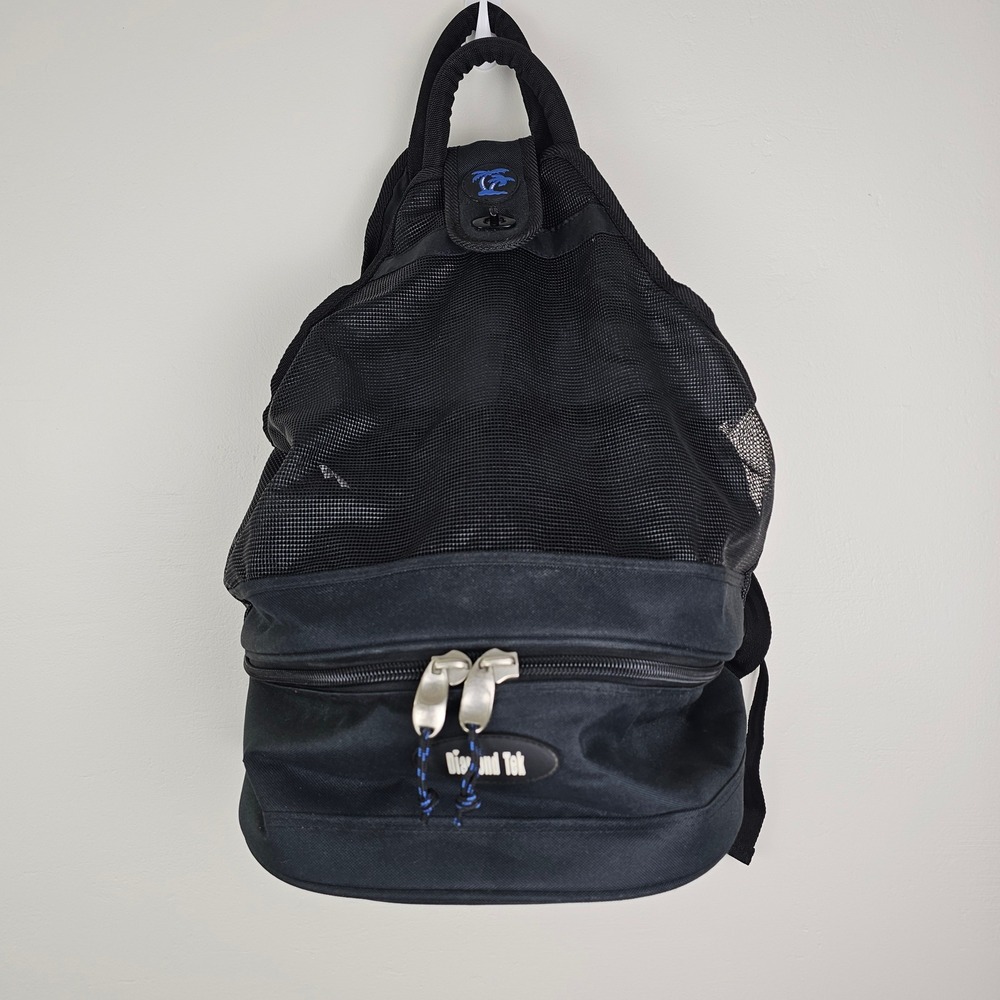 Diamond Tek Backpack OS Black Mesh Insulated Cooler‎ Beach Bag Gorpcore